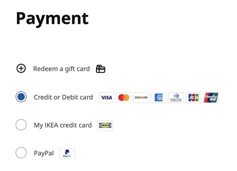 does ikea take paypal|ikea pay my bill online.